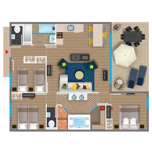 Exclusive cottage TF971 at Les Trois Forêts